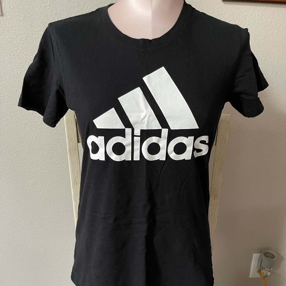Adidas Black Shirt, Size S
